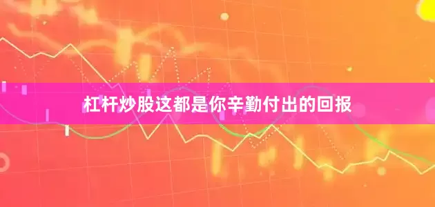 杠杆炒股这都是你辛勤付出的回报